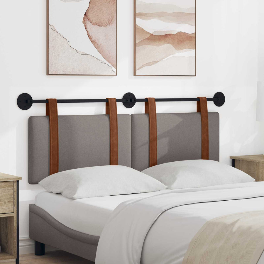 Hangend Hoofdeinde Effen Taupe 140 x 40 cm Bewerkt hout