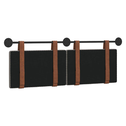 Hangend Hoofdeinde Effen Taupe 140 x 40 cm Bewerkt hout