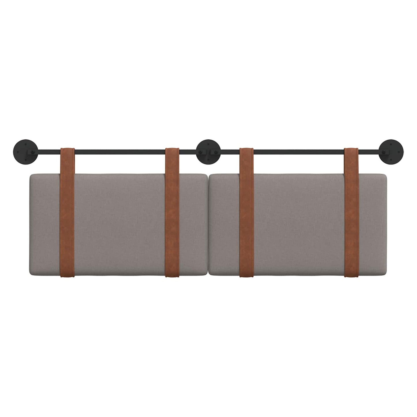 Hangend Hoofdeinde Effen Taupe 140 x 40 cm Bewerkt hout