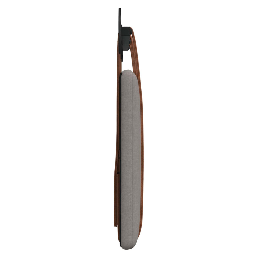 Hangend Hoofdeinde Effen Taupe 140 x 40 cm Bewerkt hout