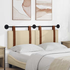 Hanging Headboard Solid Cream 140 x 40 cm Treated Wood