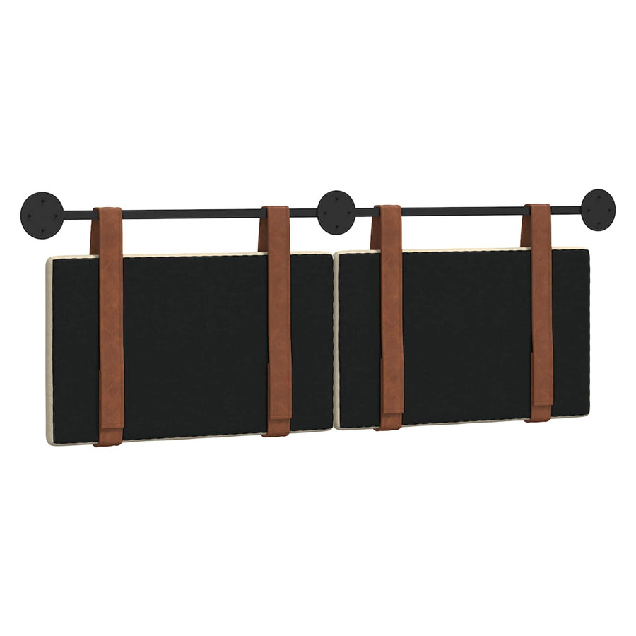 Hangend Hoofdeinde Effen Crème 140 x 40 cm Bewerkt hout
