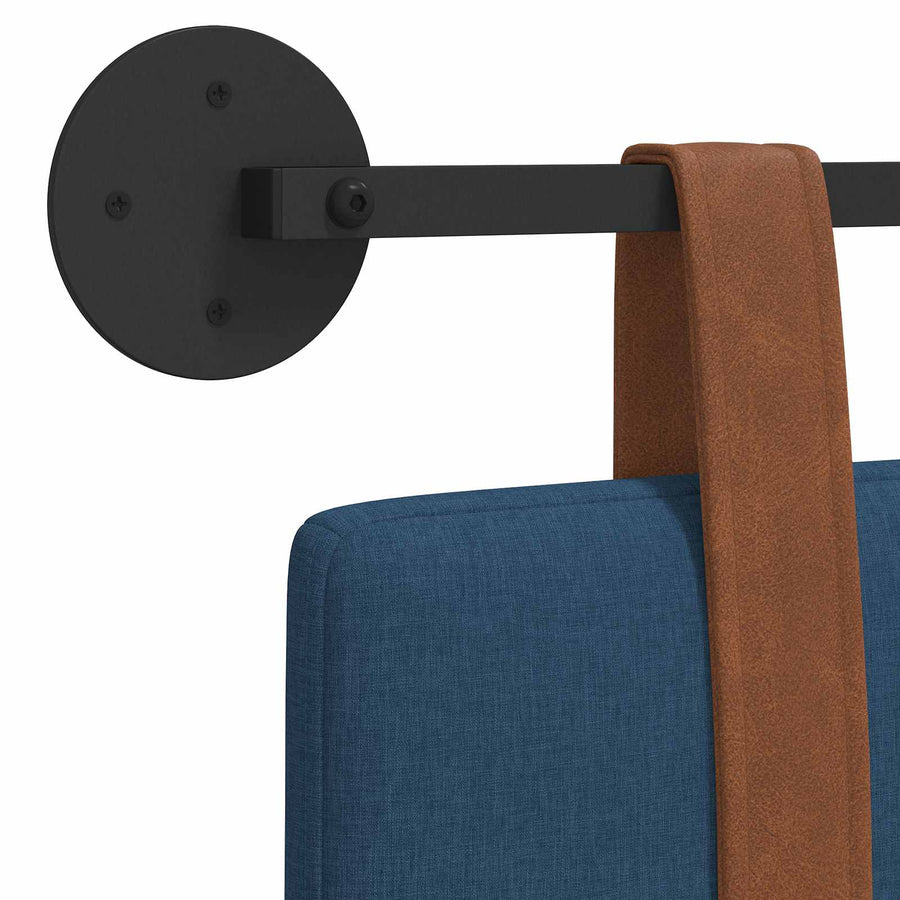 Hangend Hoofdeinde Effen Blauw 140 x 40 cm Bewerkt hout