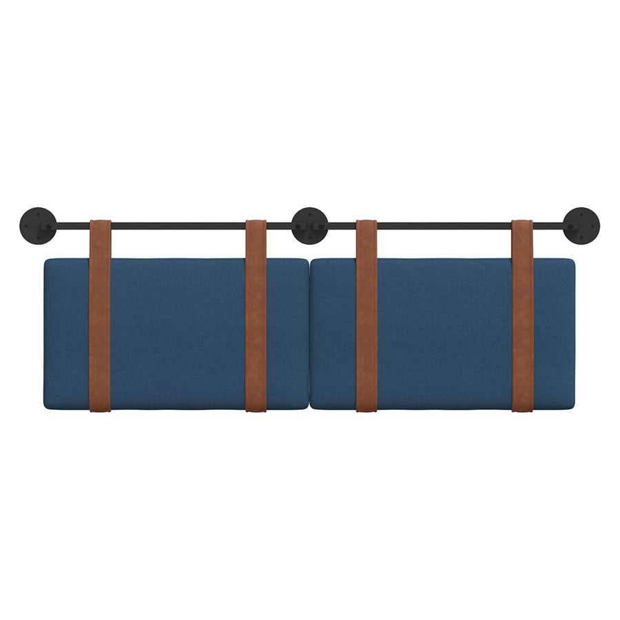 Hangend Hoofdeinde Effen Blauw 140 x 40 cm Bewerkt hout