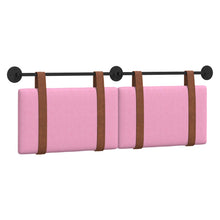 Hangend Hoofdeinde Wandgemonteerd Roze 140 x 40 cm Bewerkt hout