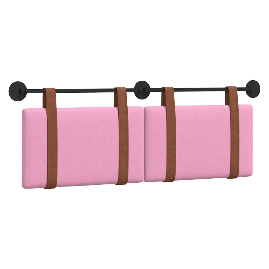 Hangend Hoofdeinde Wandgemonteerd Roze 140 x 40 cm Bewerkt hout