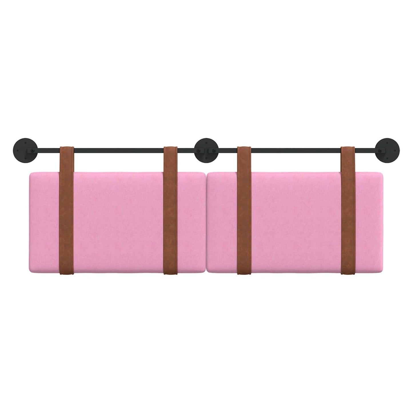 Hangend Hoofdeinde Wandgemonteerd Roze 140 x 40 cm Bewerkt hout