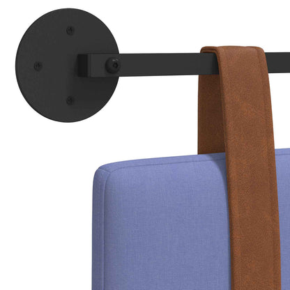 Hangend Hoofdeinde Effen Jeans Blauw 140 x 40 cm Bewerkt hout