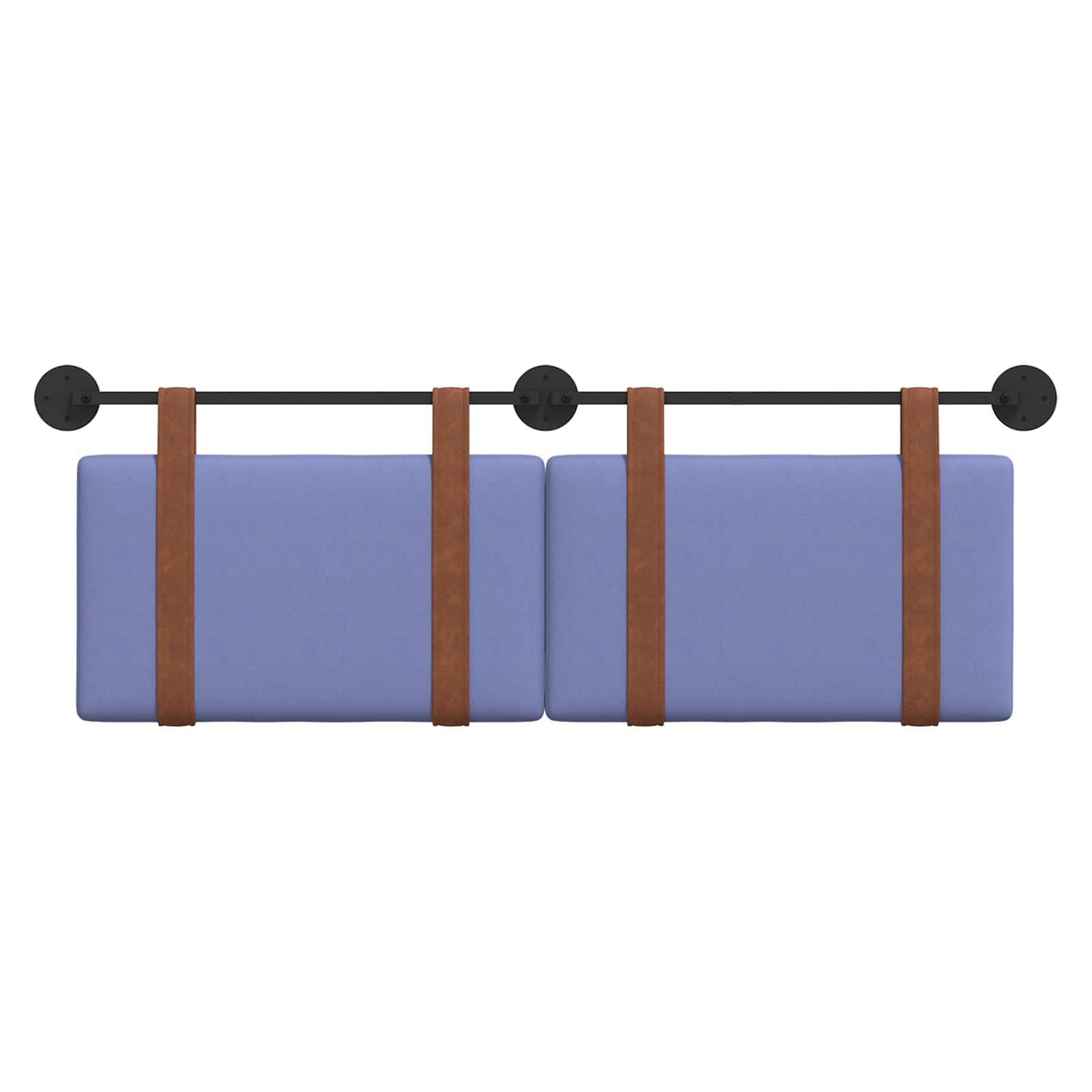 Hangend Hoofdeinde Effen Jeans Blauw 140 x 40 cm Bewerkt hout