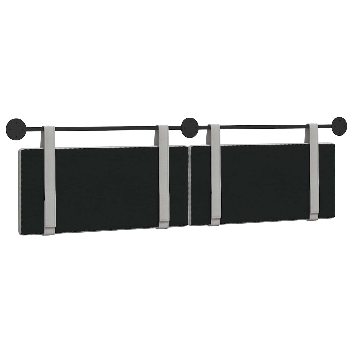 Hangend Hoofdeinde Effen Wolkengrijs 170 x 55 x 5 cm Stof
