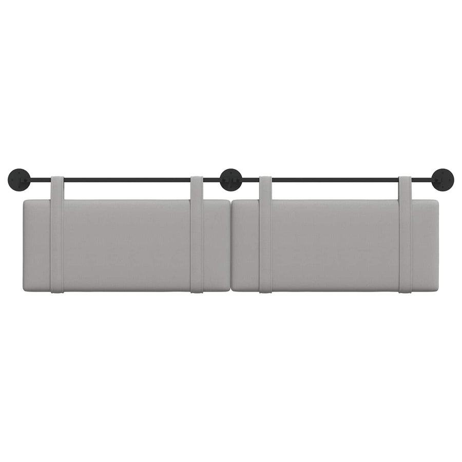 Hangend Hoofdeinde Effen Wolkengrijs 170 x 55 x 5 cm Stof