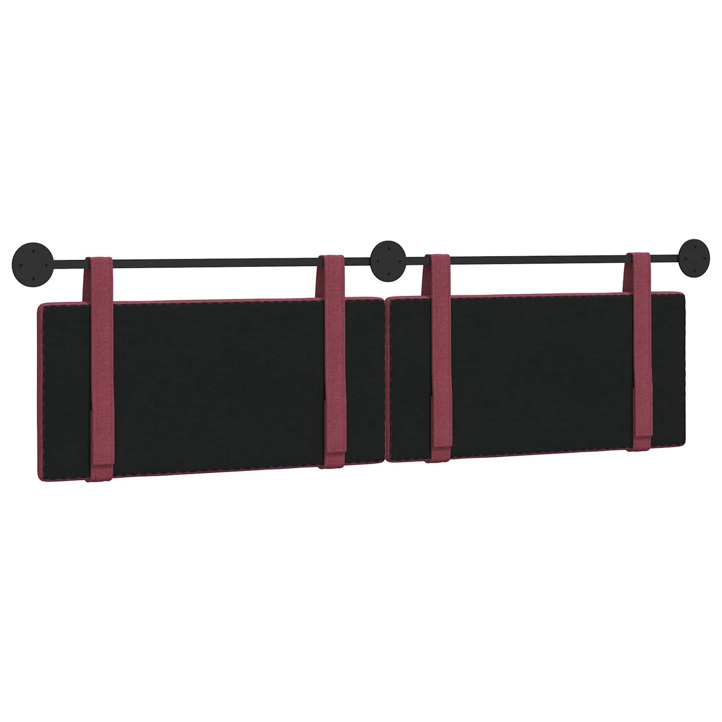 Hangend Hoofdeinde Wandgemonteerd Wijnrood 170 x 55 x 5 cm Stof