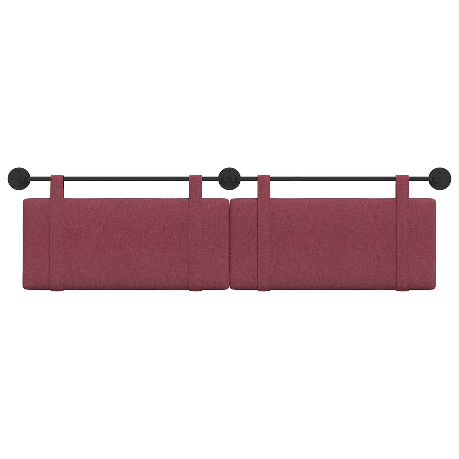 Hangend Hoofdeinde Wandgemonteerd Wijnrood 170 x 55 x 5 cm Stof