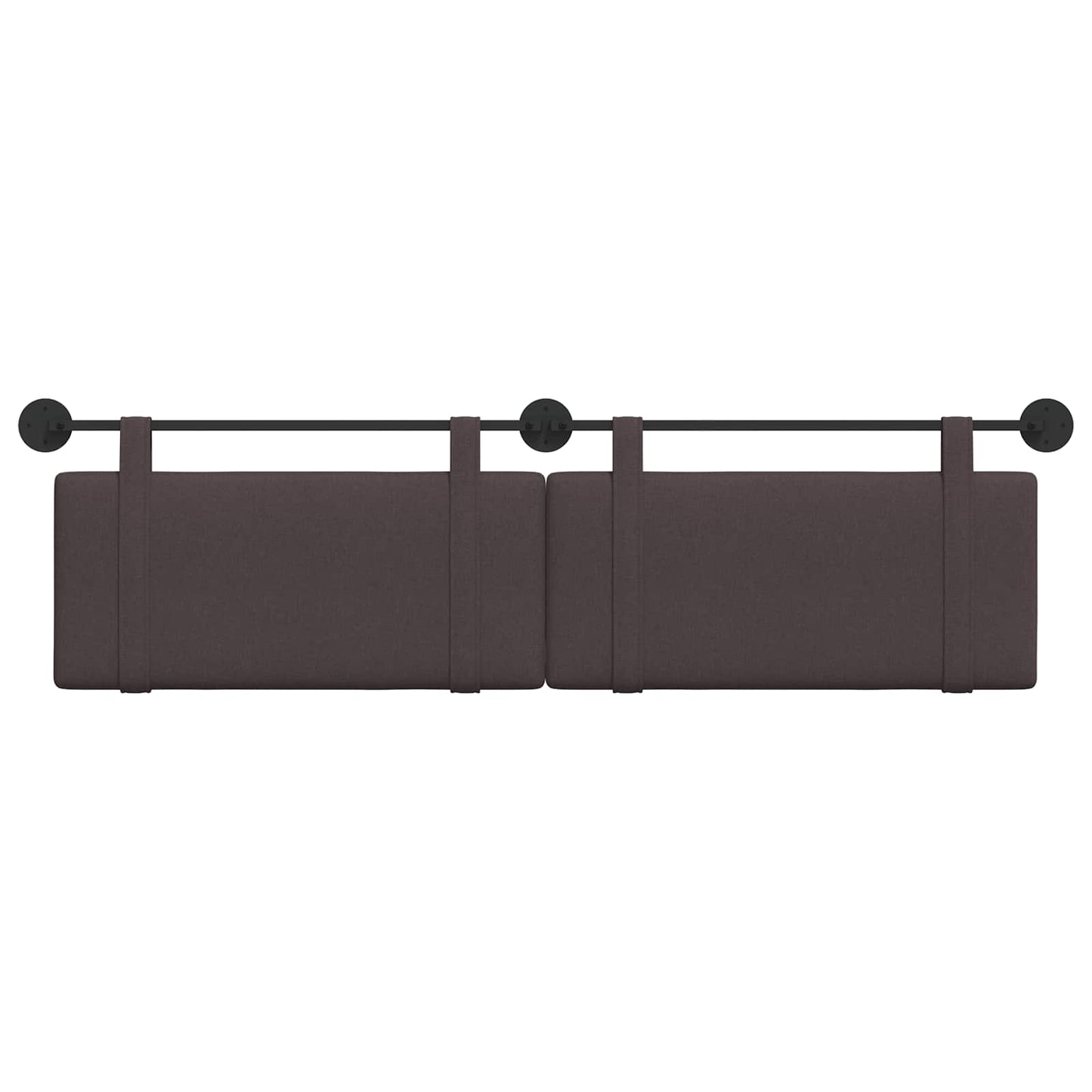 Hangend Hoofdeinde Effen Donkerbruin 170 x 55 x 5 cm Stof