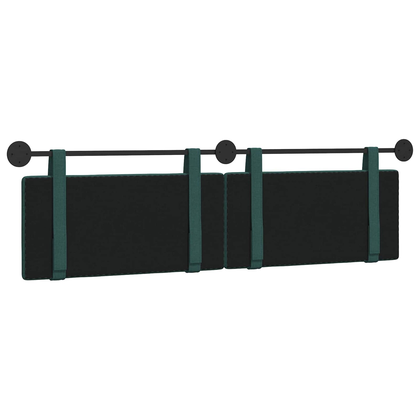 Hangend Hoofdeinde Effen Donkergroen 170 x 55 x 5 cm Stof