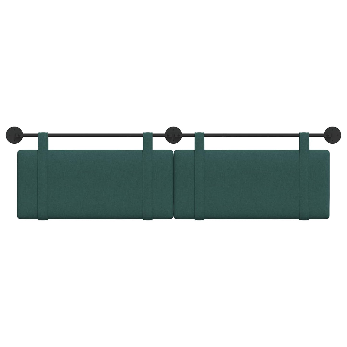 Hangend Hoofdeinde Effen Donkergroen 170 x 55 x 5 cm Stof