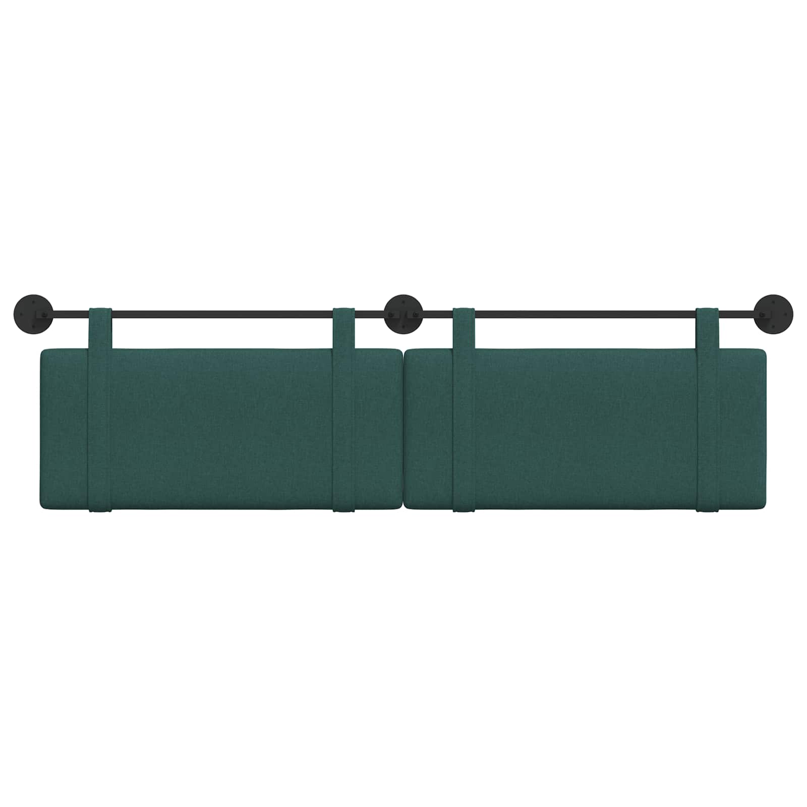 Hangend Hoofdeinde Effen Donkergroen 170 x 55 x 5 cm Stof