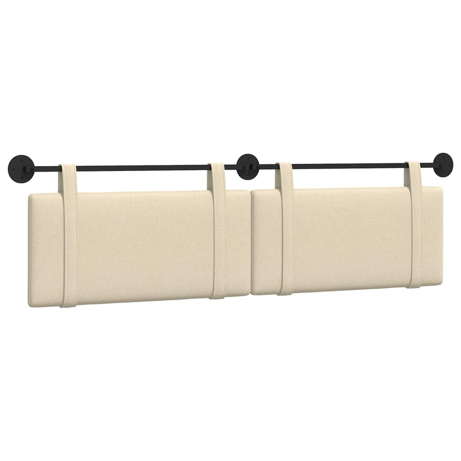 Hangend Hoofdeinde Wandgemonteerd Crème 170 x 55 x 5 cm Stof