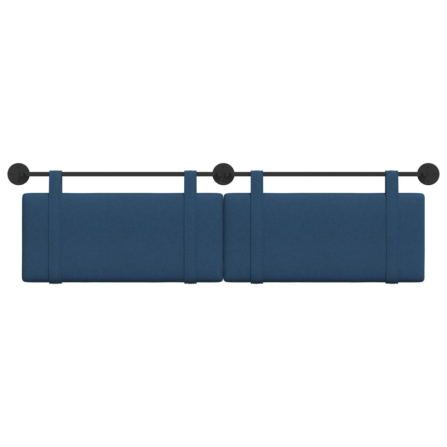 Hangend Hoofdeinde Wandgemonteerd Blauw 170 x 55 x 5 cm Stof