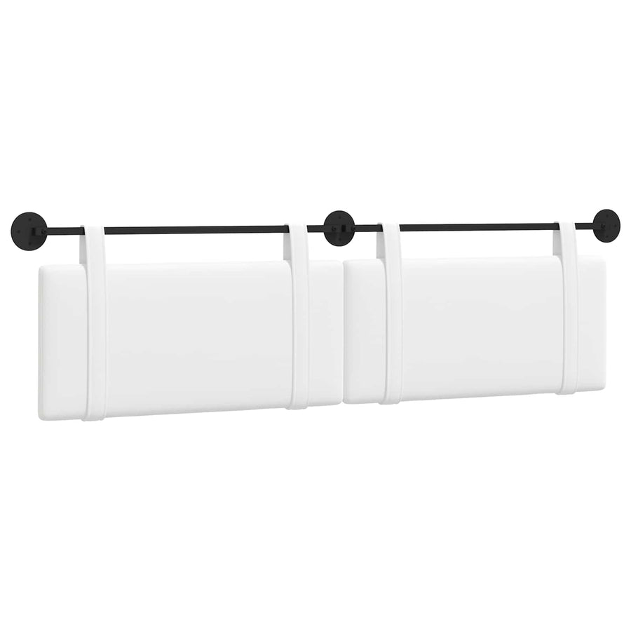 Hangend Hoofdeinde Wandgemonteerd Wit 170 x 55 x 5 cm Stof