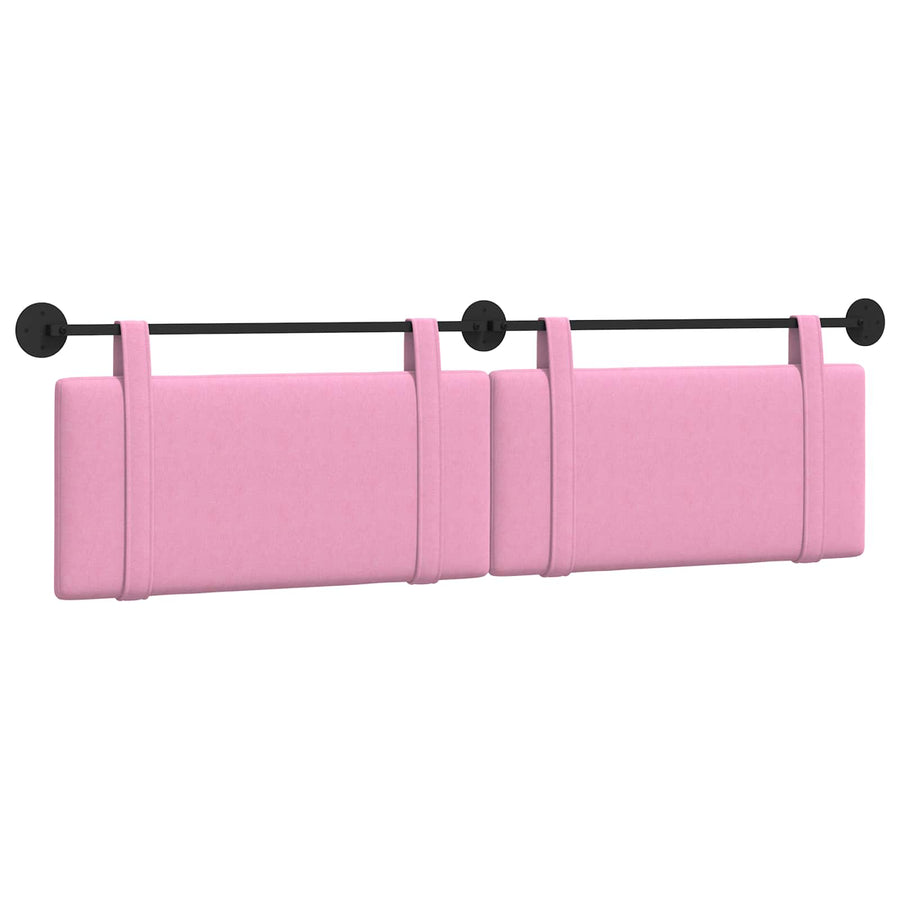 Hangend Hoofdeinde Wandgemonteerd Roze 170 x 55 x 5 cm Stof