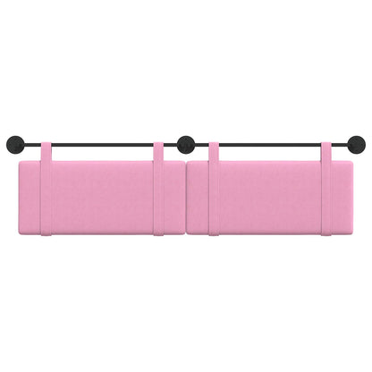 Hangend Hoofdeinde Wandgemonteerd Roze 170 x 55 x 5 cm Stof