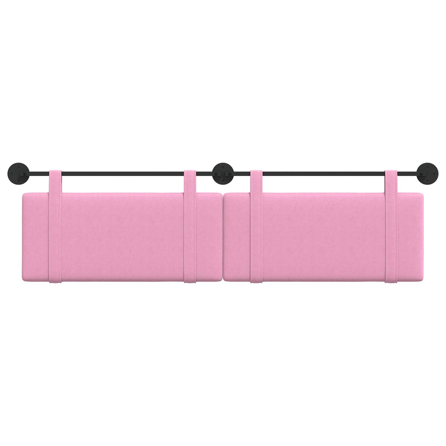 Hangend Hoofdeinde Wandgemonteerd Roze 170 x 55 x 5 cm Stof
