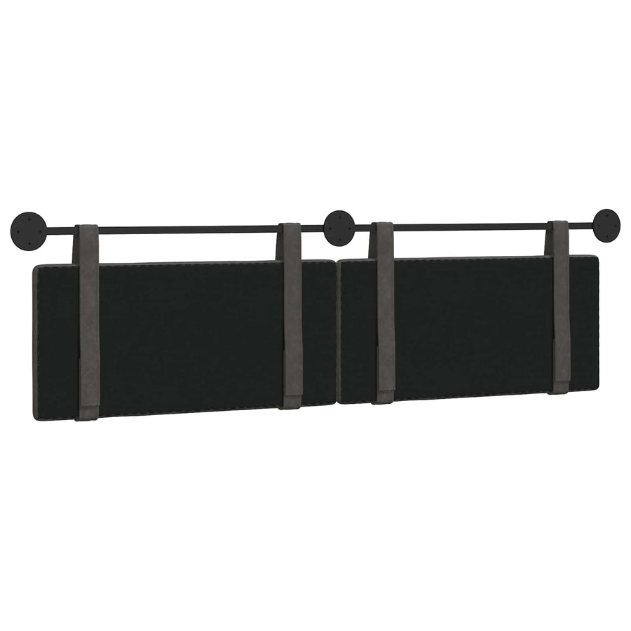 Hangend Hoofdeinde Effen Zwart 170 x 55 x 5 cm Antiek PU