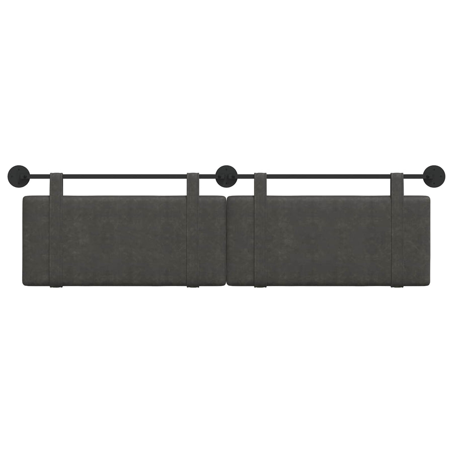 Hangend Hoofdeinde Effen Zwart 170 x 55 x 5 cm Antiek PU