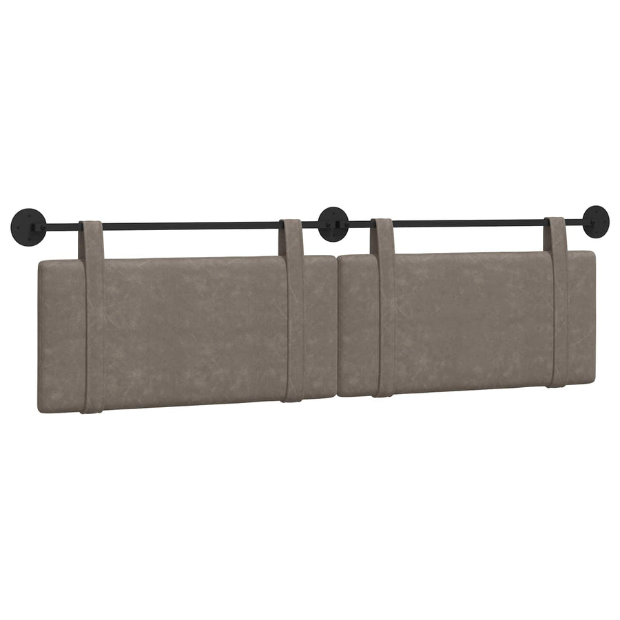 Hangend Hoofdeinde Effen Grijs 170 x 55 x 5 cm Antiek PU