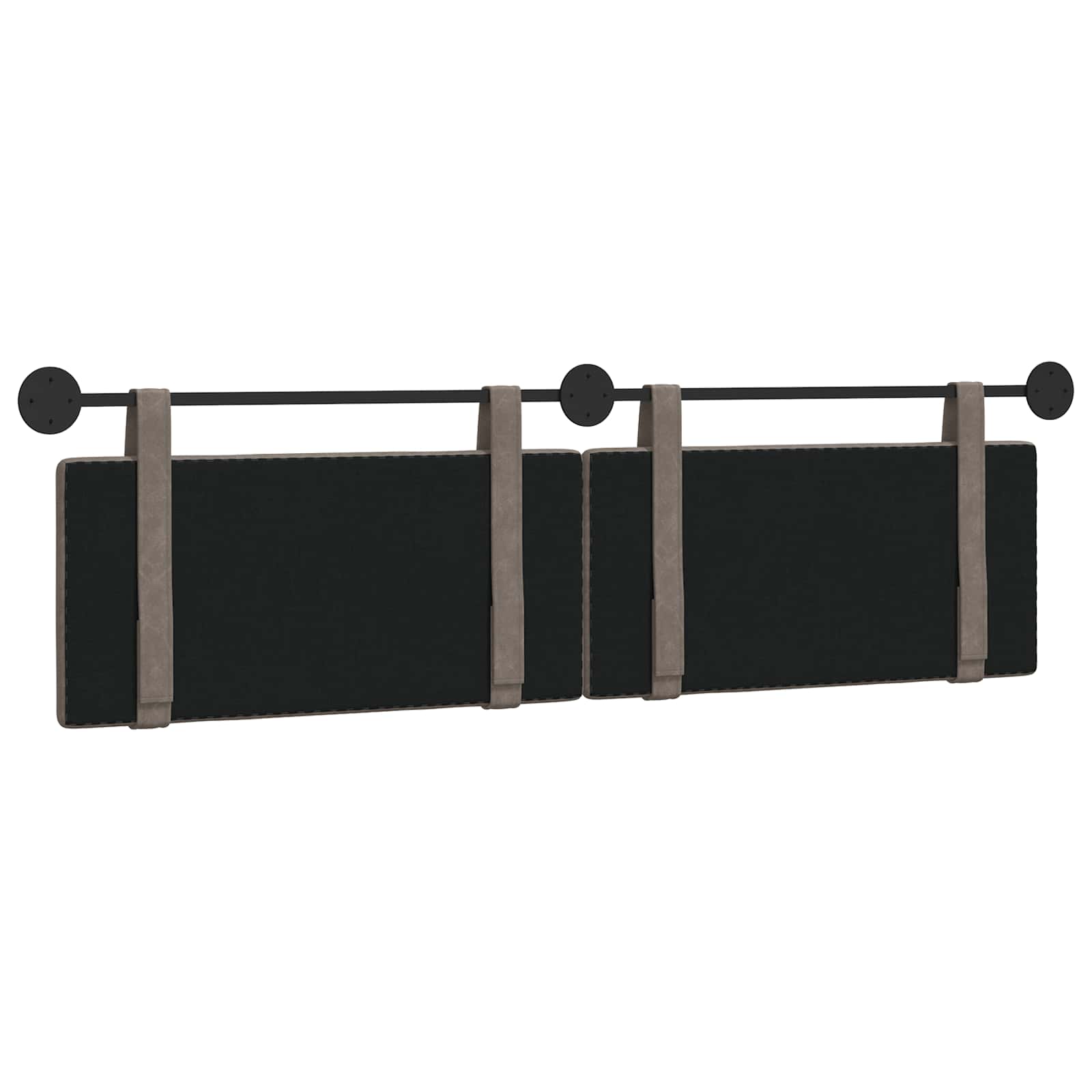 Hangend Hoofdeinde Effen Grijs 170 x 55 x 5 cm Antiek PU