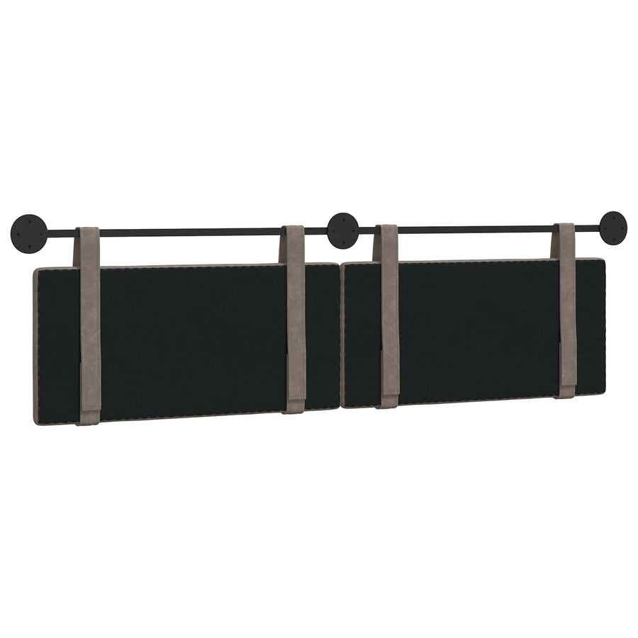 Hangend Hoofdeinde Effen Grijs 170 x 55 x 5 cm Antiek PU