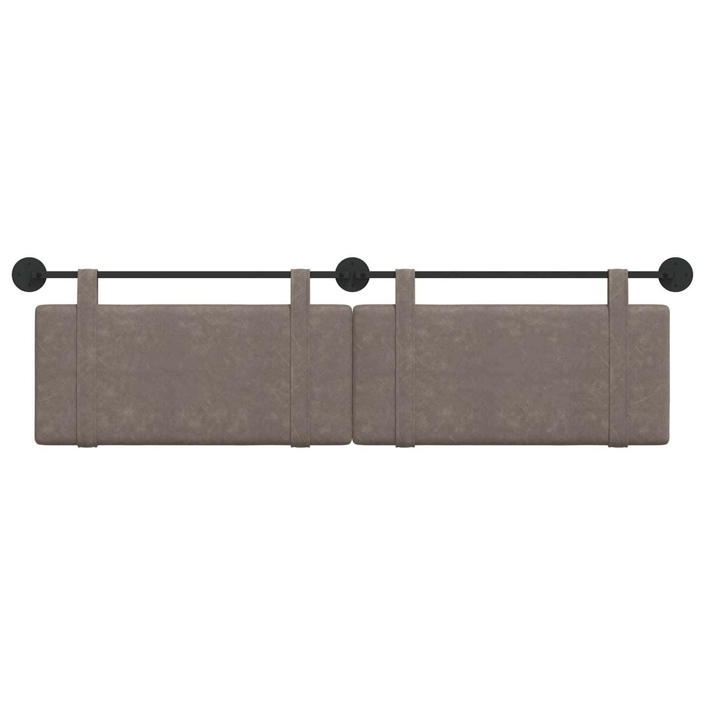 Hangend Hoofdeinde Effen Grijs 170 x 55 x 5 cm Antiek PU