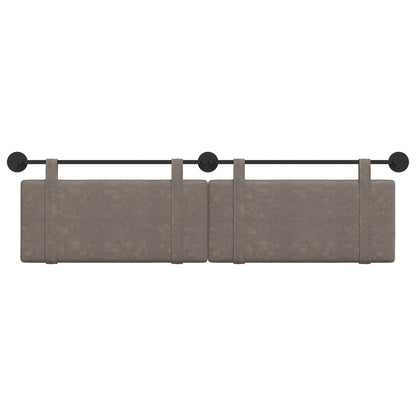 Hangend Hoofdeinde Effen Grijs 170 x 55 x 5 cm Antiek PU