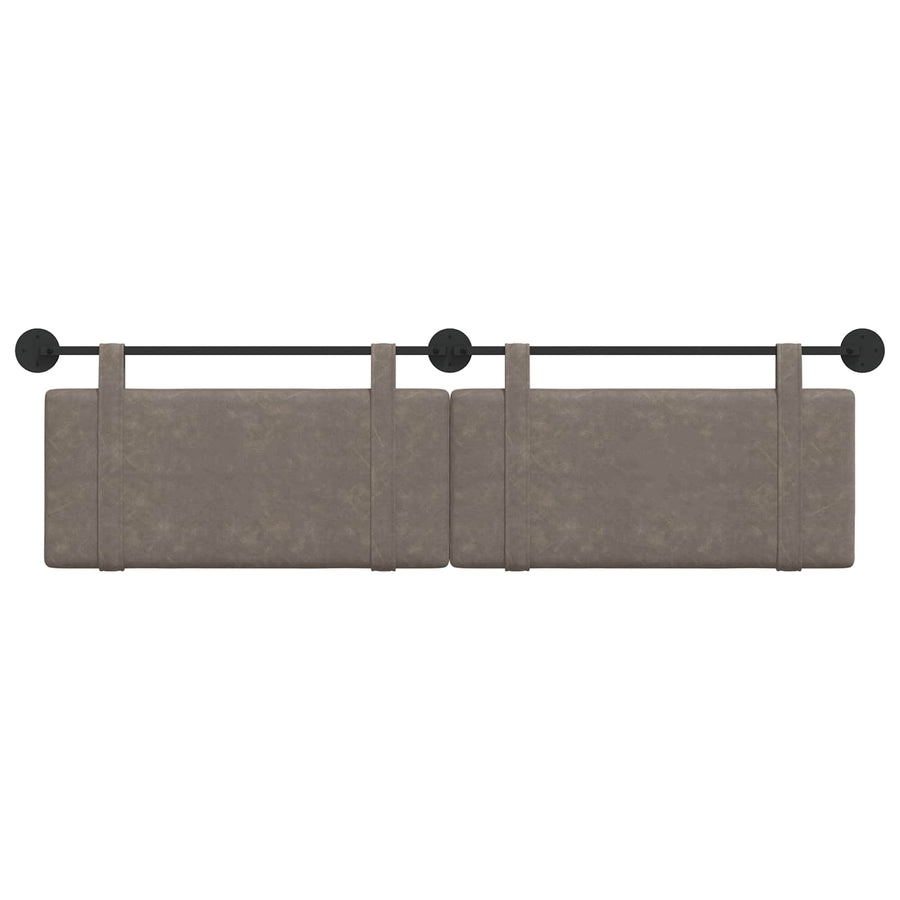 Hangend Hoofdeinde Effen Grijs 170 x 55 x 5 cm Antiek PU