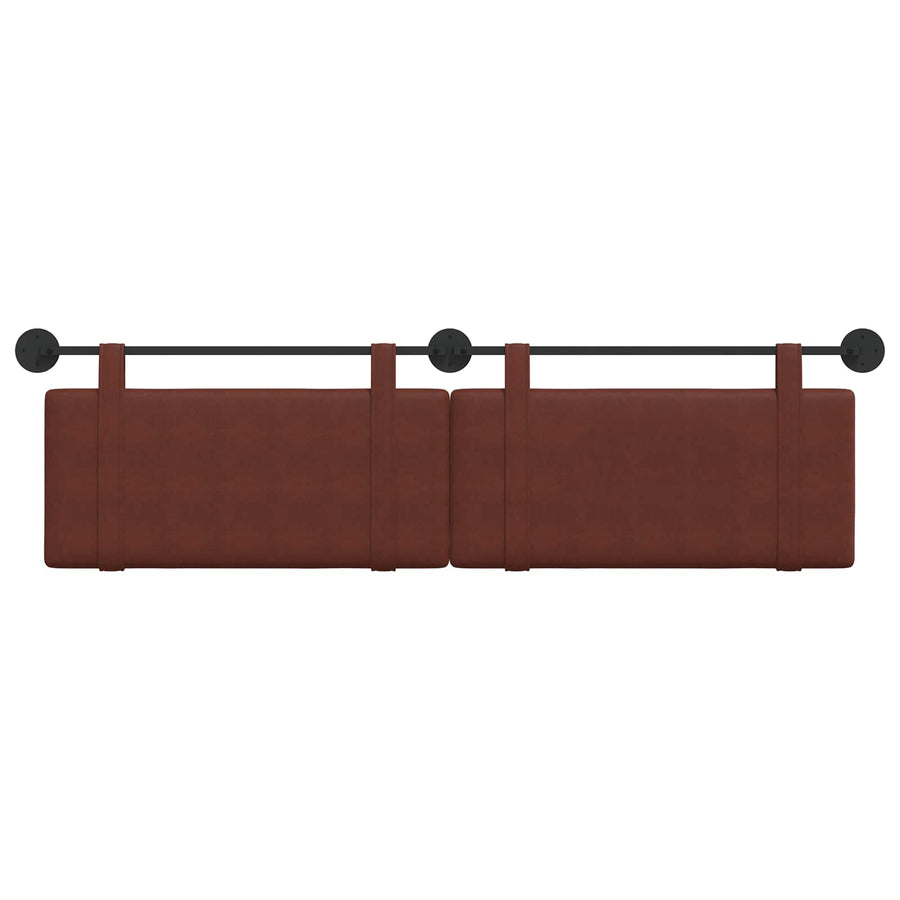 Hangend Hoofdeinde Glanzend Bruin 170 x 55 x 5 cm Antiek PU