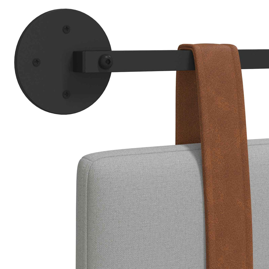 Hangend Hoofdeinde Effen Wolkengrijs 170 x 55 x 5 cm Antiek PU