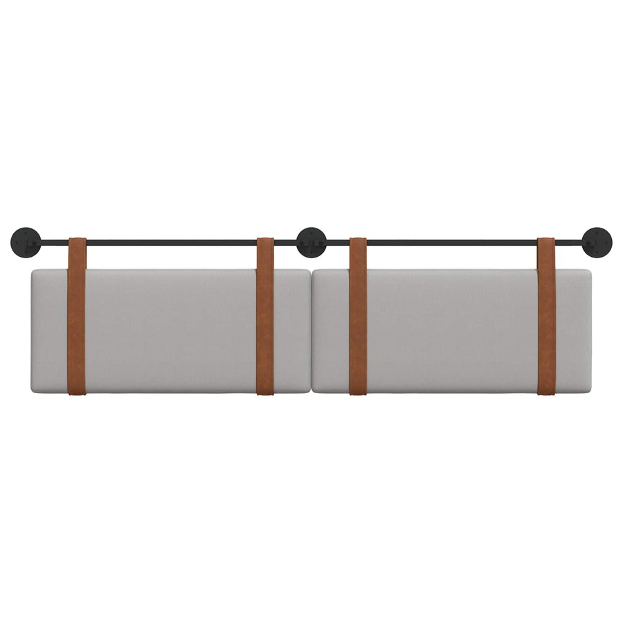 Hangend Hoofdeinde Effen Wolkengrijs 170 x 55 x 5 cm Antiek PU