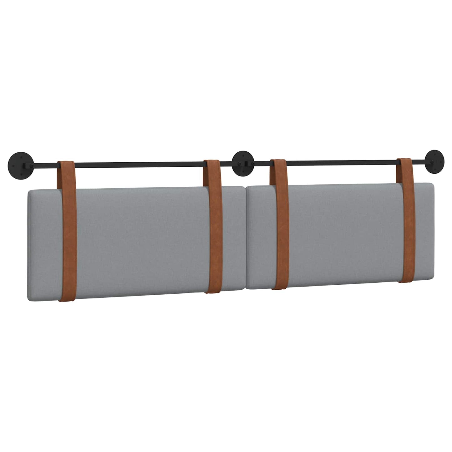 Hangend Hoofdeinde Effen Lichtgrijs 170 x 55 x 5 cm Antiek PU