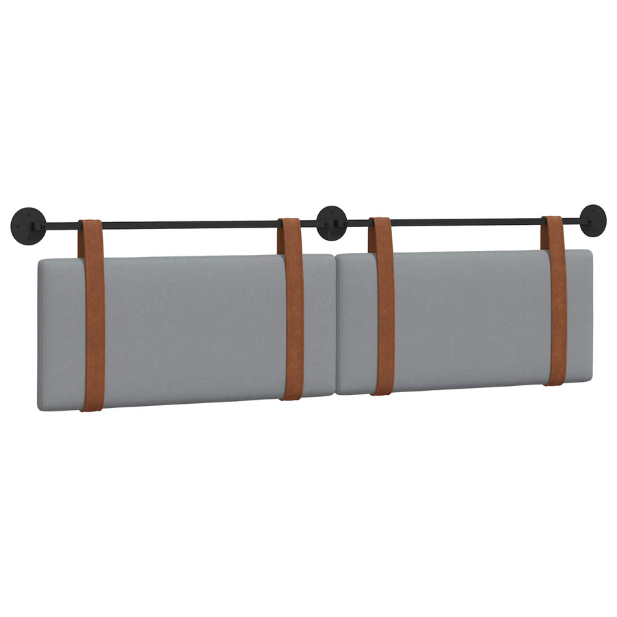 Hangend Hoofdeinde Effen Lichtgrijs 170 x 55 x 5 cm Antiek PU