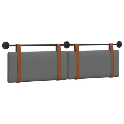Hangend Hoofdeinde Effen Donkergrijs 170 x 55 x 5 cm Antiek PU