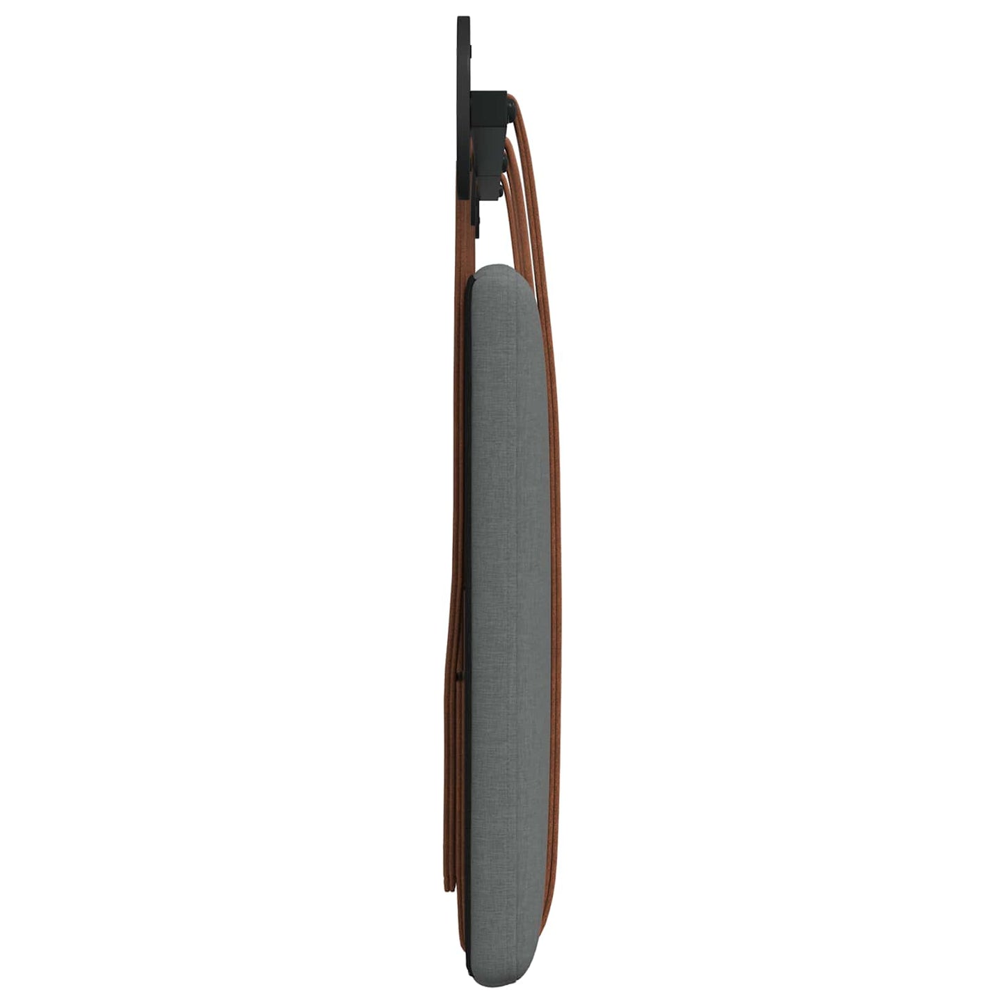 Hangend Hoofdeinde Effen Donkergrijs 170 x 55 x 5 cm Antiek PU