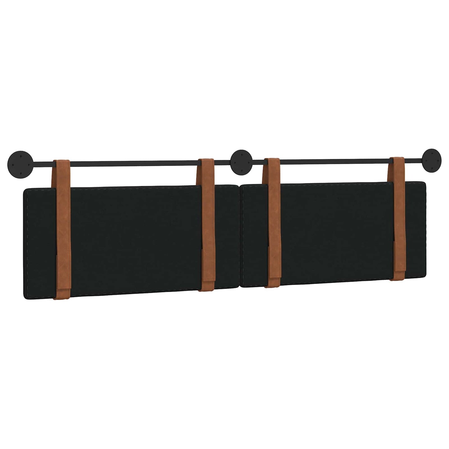 Hangend Hoofdeinde Effen Zwart 170 x 55 x 5 cm Antiek PU