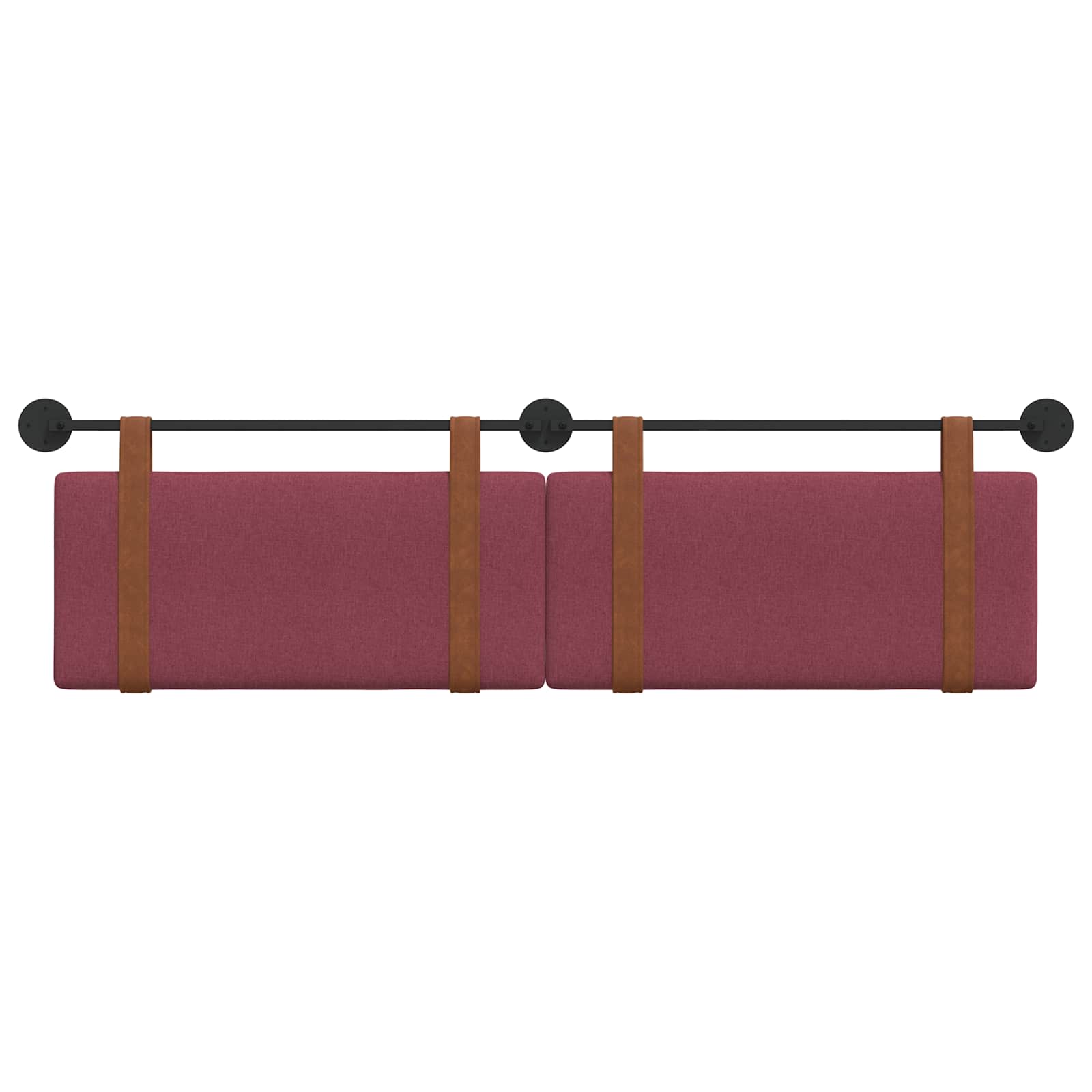 Hangend Hoofdeinde Effen Wijnrood 170 x 55 x 5 cm Antiek PU
