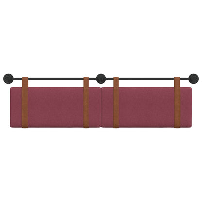 Hangend Hoofdeinde Effen Wijnrood 170 x 55 x 5 cm Antiek PU