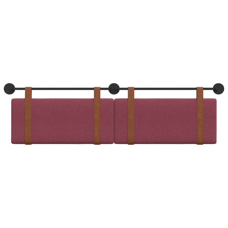 Hangend Hoofdeinde Effen Wijnrood 170 x 55 x 5 cm Antiek PU