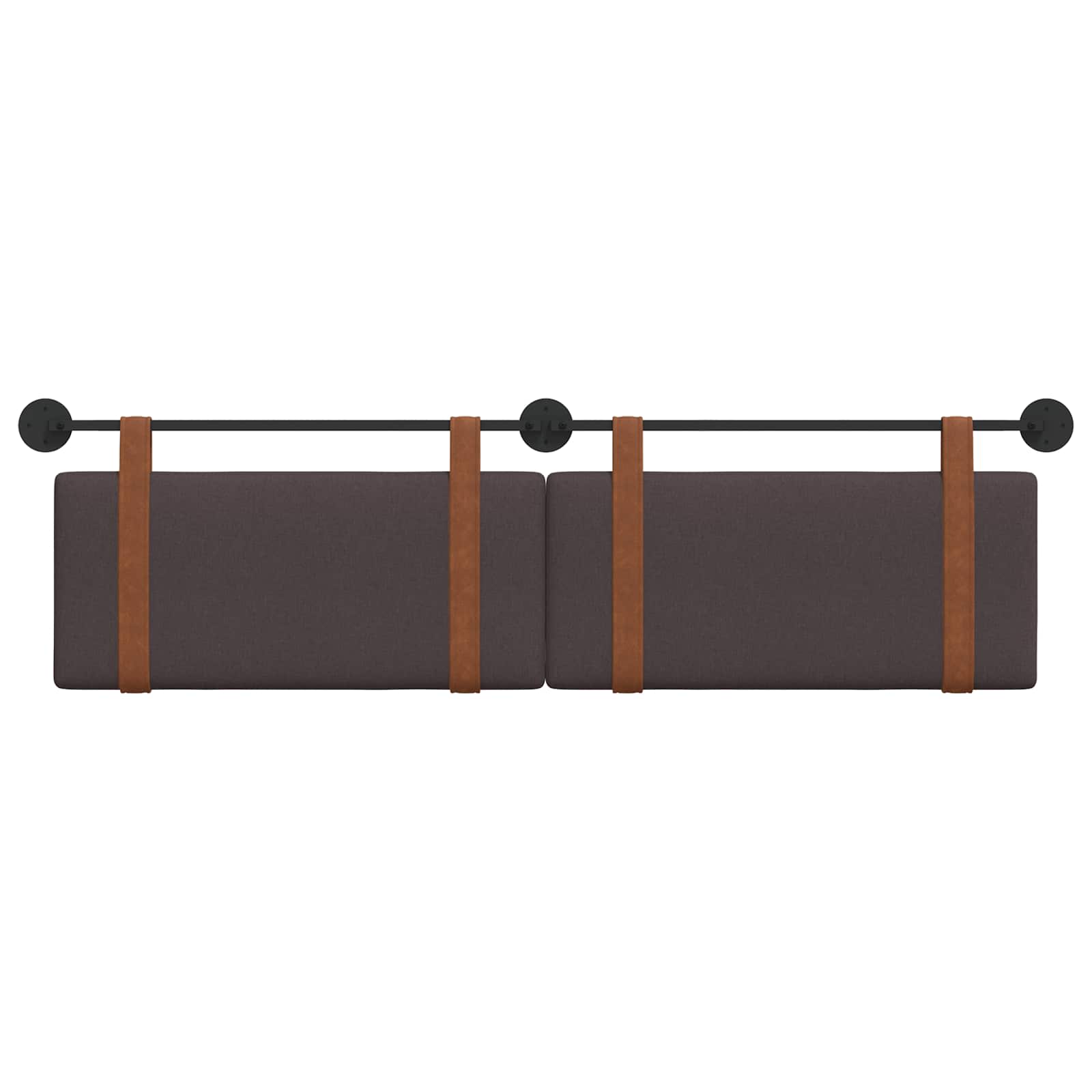 Hangend Hoofdeinde Effen Donkerbruin 170 x 55 x 5 cm Antiek PU