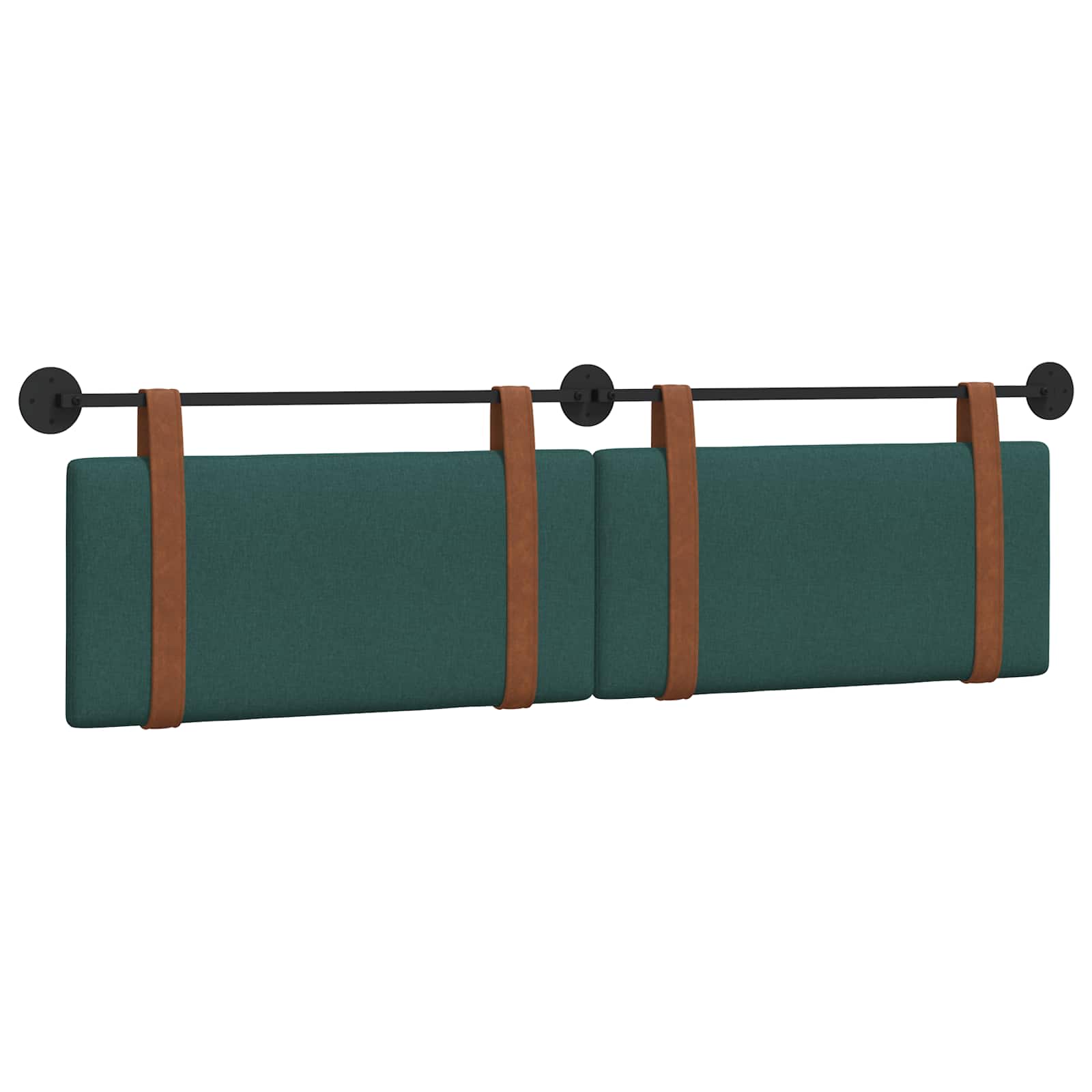 Hangend Hoofdeinde Effen Donkergroen 170 x 55 x 5 cm Antiek PU