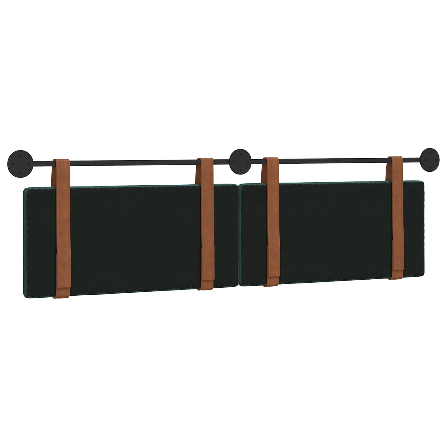 Hangend Hoofdeinde Effen Donkergroen 170 x 55 x 5 cm Antiek PU