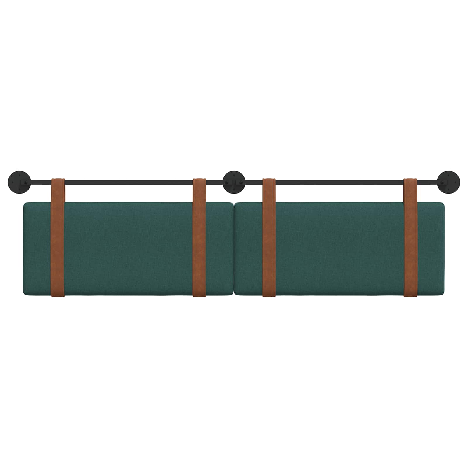 Hangend Hoofdeinde Effen Donkergroen 170 x 55 x 5 cm Antiek PU
